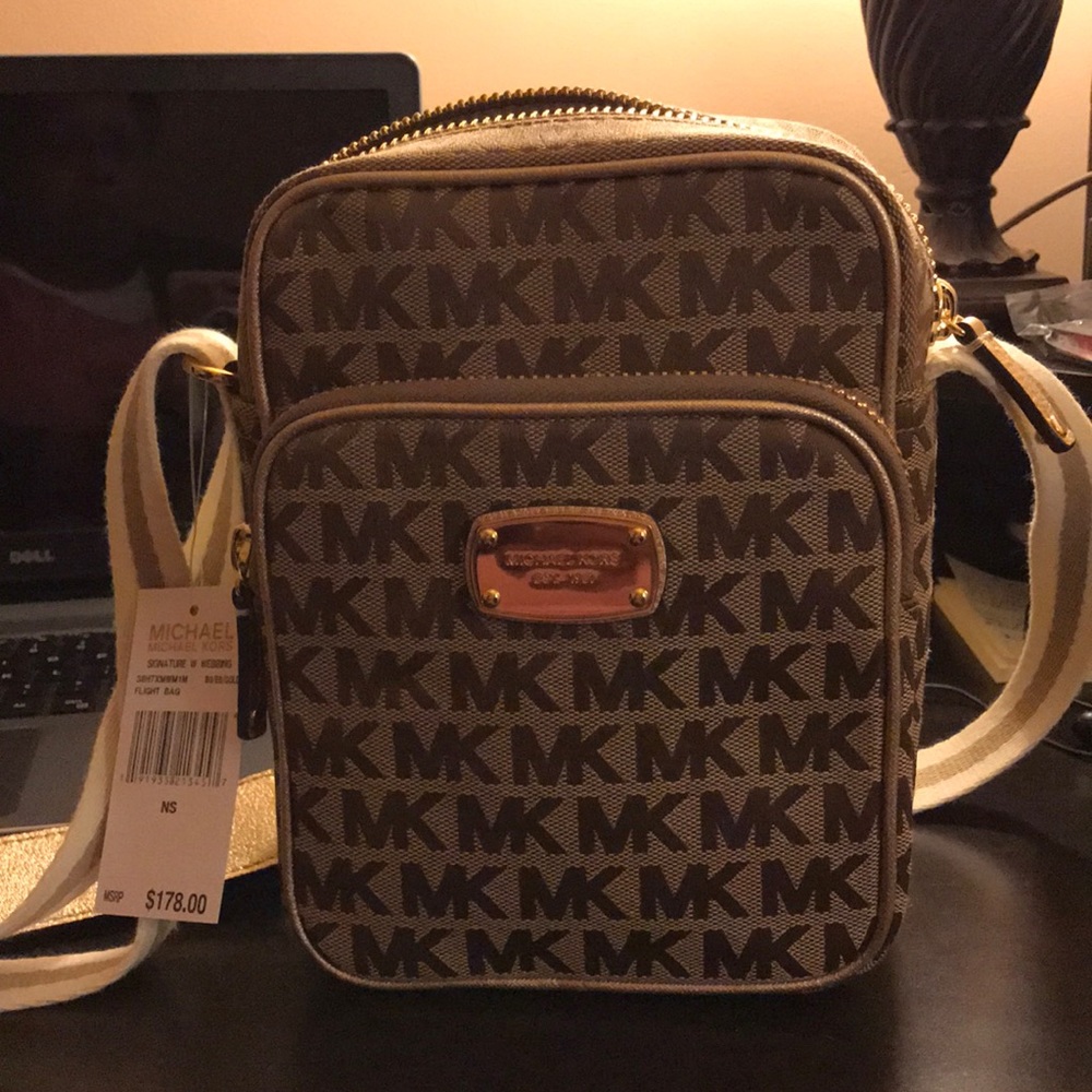 Michael Kors Logo Flight Bag